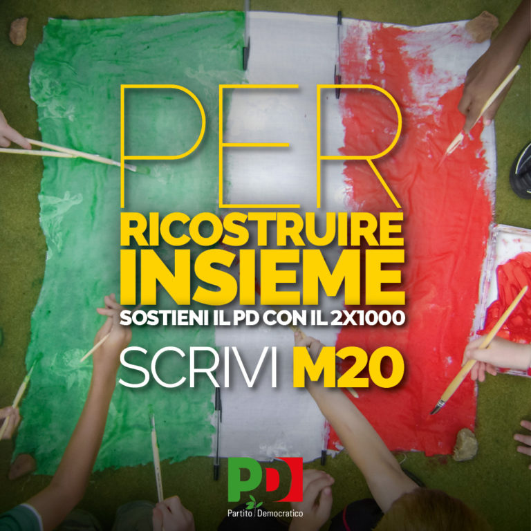 Il 2 x 1000 al PD: scrivi M20 e firma
