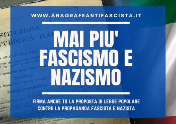 Raccolta firme per una legge anti propaganda fascista