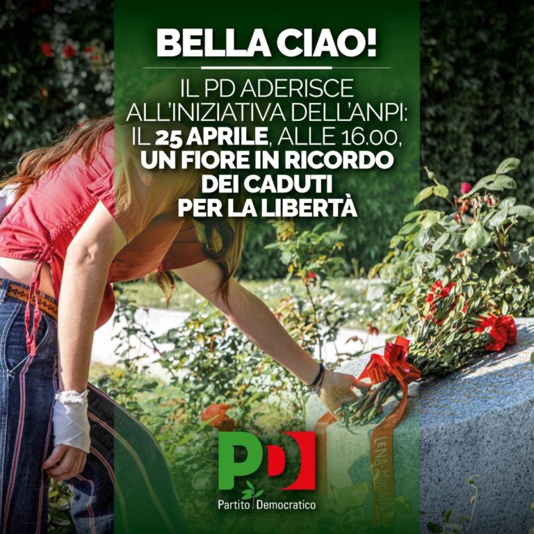 Un fiore in ricordo dei caduti per la libertà. Aderiamo all’iniziativa dell’Anpi