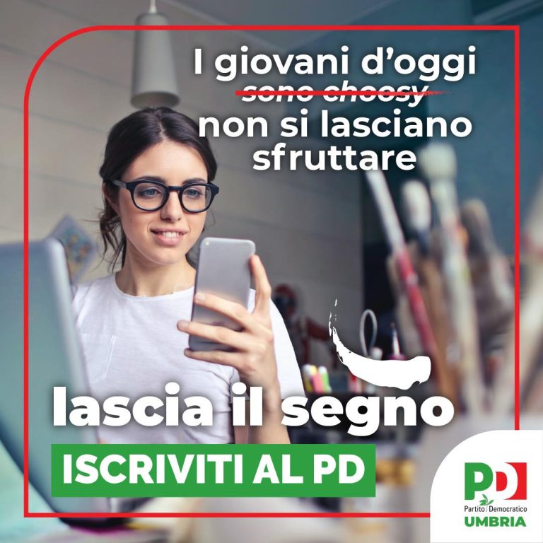 Lascia il segno. Iscriviti al Pd