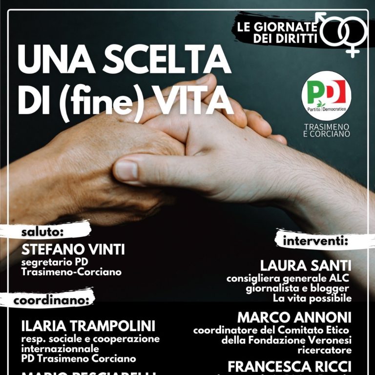 22 Aprile a Solomeo: UNA SCELTA DI (FINE) VITA