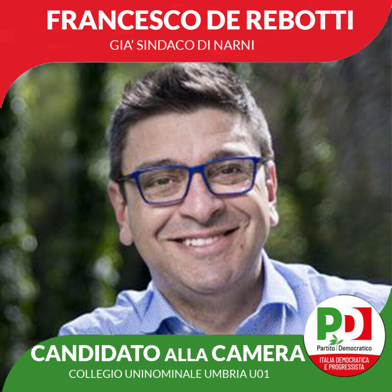 Sabato 17/9 iniziativa di coalizione a Città della Pieve con De Rebotti, Vinti e Morelli