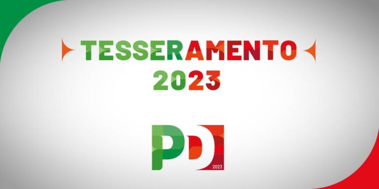 Al via la nuova campagna tesseramento Pd 2023