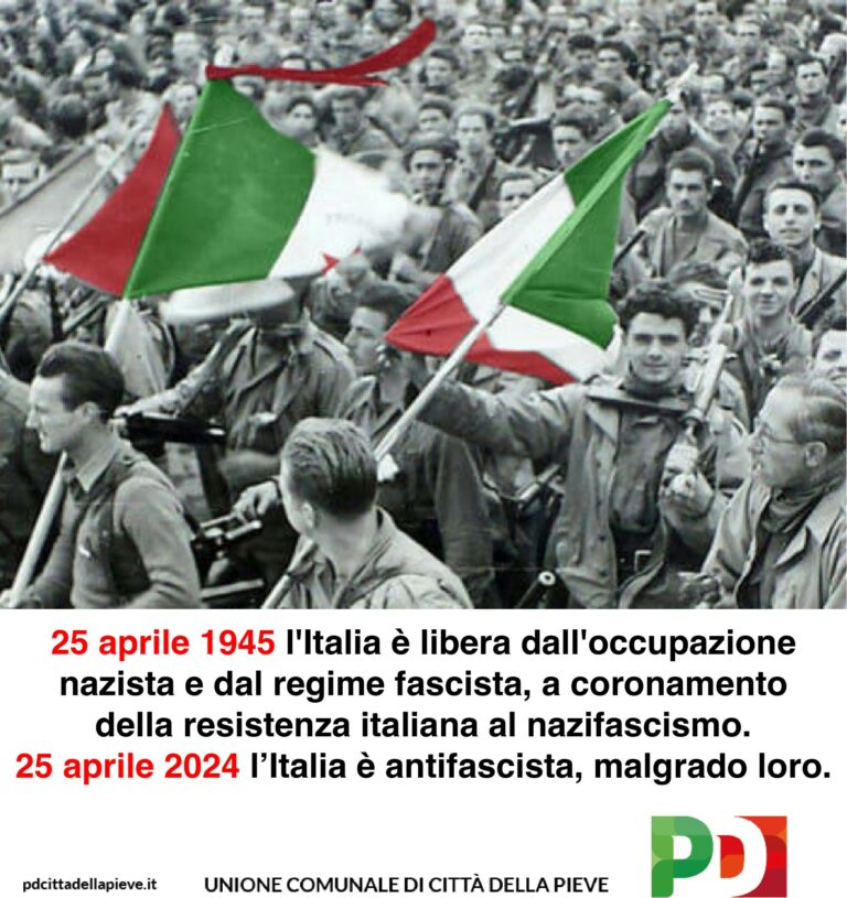 25 Aprile Festa di tutti. Aderiamo alla Camminata Partigiana.